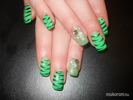 Olympia zöld tigrismintás köves