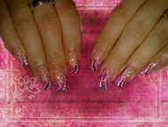 rózsaszín csillámos