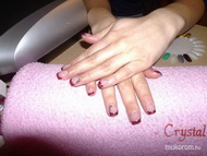 Best Nails - zselés francia matricával