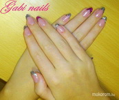Best Nails - metálos csiilogás épített zselés köröm