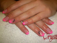 Best Nails - rózsaszínű zselével készült