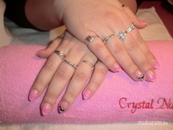 Rózsaszín csillámos