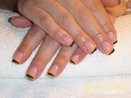 egyszerű narancs fekete