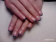 Best Nails - zselés köröm csillámos véggel