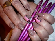 zselés müköröm akril díszités