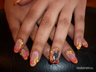 zselés müköröm akril díszités