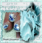 Best Nails - kék virág