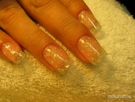 Best Nails - átlátszó zselé tört kagylóval