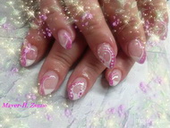 Francia köröm variáció