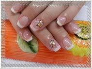 Francia köröm variáció