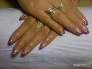 Lila sárga virágos