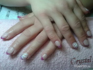 Lenövésmentes francia manikűr