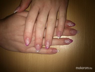 Best Nails - rózsaszín fehér zselés