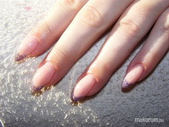 lila csillámos mandula