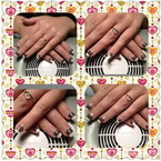 Fehét fekete csipkével