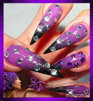 Purple nails