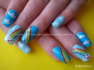 Felhők és szivárvány