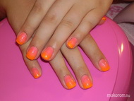 Pink narancs ombre
