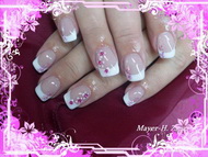 Francia köröm variáció