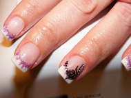 zselés díszítés akrillal