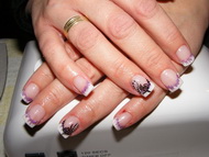 zselés díszítés akrillal