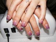 zselés díszítés akrillal