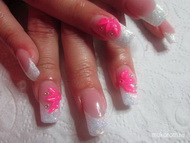 Best Nails - Francia porcelán virággal