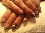 Őszi barna a most tanult zselés vonalakkal