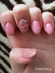 Best Nails - épített zselé gyöngyökkel díszítve 