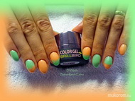 Zöld Lazac ombre kombináció