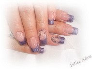 műköröm zselé festéssel