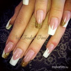 Francia csillámló arannyal