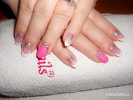 Fehér francia mandula műköröm