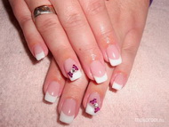 Fehér francia műköröm