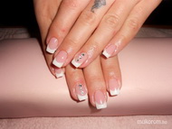 Fehér francia műköröm