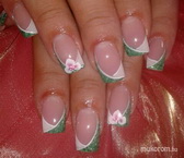 zöld akril viraggal