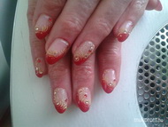 piros arany csillamos