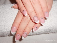 Fehér francia műköröm