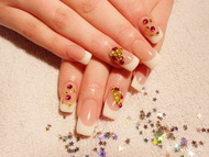 Fehér francia műköröm