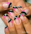 Best Nails - pink fekete