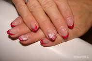Best Nails - aquarel virággal