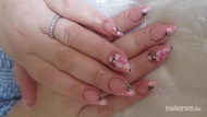 Pink and white french