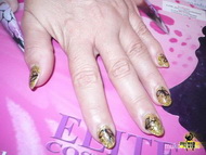 Színes zselé mintával