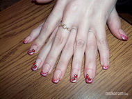 Valentin napra töltés akrillal díszítve