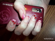 Valentin napra töltés akrillal díszítve