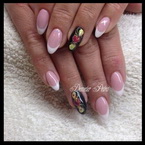 Francia töltés akril festéssel 