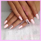 Fehér babarózsaszín ombre