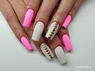 Royal pink és fehér