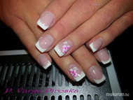 Zselé építés akril díszítés