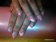 neon pink akrillal szegecsekkel